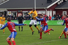 Fabrice Tapé i matchen mot Tvååker. FOTO: Susann Sannefjäll