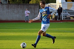 Alen Kasumovic i bortamatchen mot FC Trollhättan på Edsborg. FOTO: Susann Sannefjäll