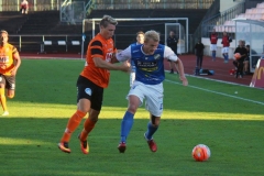 Robin Jansson i segermatchen mot Kristianstad på Rimnersvallen. FOTO: Susann Sannefjäll