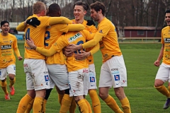 Måljubel i matchen mot Tvååker. FOTO: Susann Sannefjäll