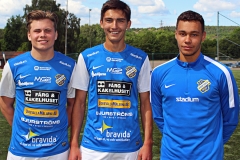 Filip Schöön, Mohammed Omar och Lucas Hallberg. FOTO: Susann Sannefjäll