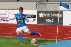 Emil Niklasson i matchen mot Landskrona på Rimnersvallen. FOTO: Susann Sannefjäll