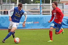 Tobias Mikaelsson i matchen mot Östers IF på Rimnersvallen. FOTO: Susann Sannefjäll