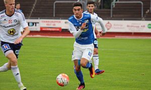 Daniel Krezic i matchen mot Husqvarna på Rimnersvallen. FOTO: Susann Sannefjäll