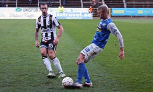 Robin Jansson i bortamatchen mot Landskrona. FOTO: Susann Sannefjäll