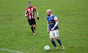 Johan Patriksson i matchen mot Höllviken. FOTO: Susann Sannefjäll