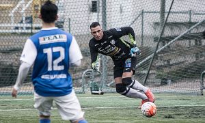 Sulejmen Sarajlić i matchen mot Sävedalens IF. FOTO: Tomas Sandström