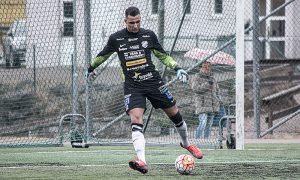 Sulejmen Sarajlić i matchen mot Sävedalens IF. FOTO: Tomas Sandström