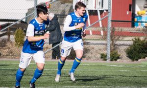 Felix Pettersson i träningsmatch mot norska KVIK Halden. FOTO: Tomas Sandström