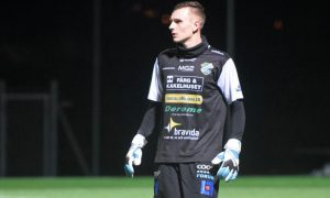 Robin Gustafsson i testmatchen i november. FOTO: Erik Weiefors, Bohusläningen